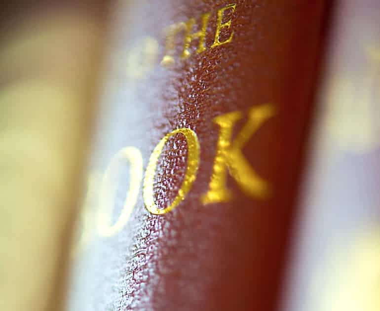 An image of a book spine in the MERL Library, one of main collections.