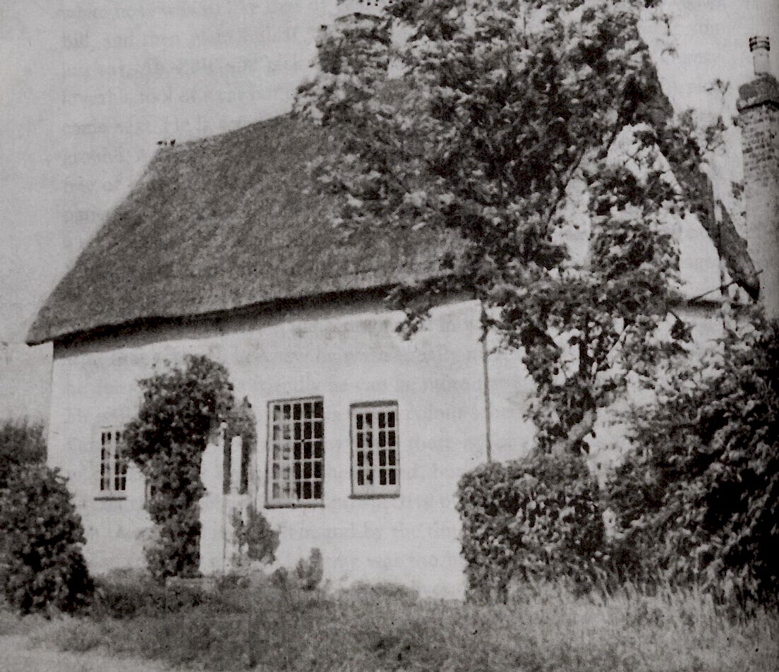 Exterior of E.M. Barraud's cottage in Cambridgeshire