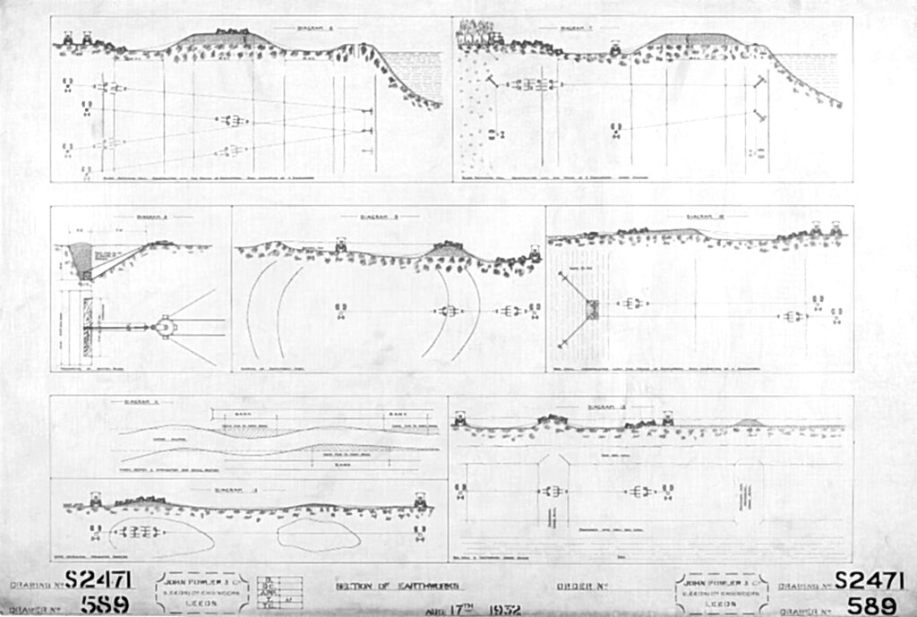 Section of earthworks (17 Aug 1932) [TR FOW DO1/S2471]