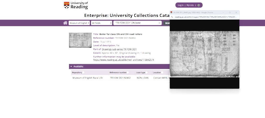 "Enterprise: University Collections Catalogue"